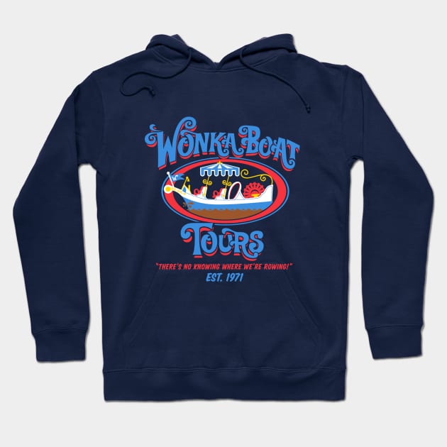 Chocolate Factory Boat Tours Hoodie by DeepFriedArt